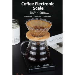Balança de café de precisão HIBREW: cronometragem e contagem regressiva para preparações perfeitas